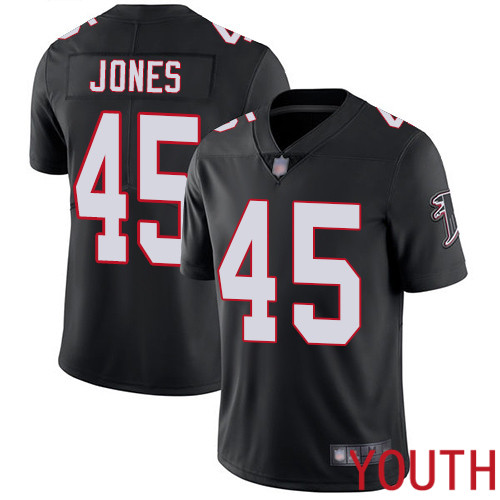 Atlanta Falcons Limited Black Youth Deion Jones Alternate Jersey NFL Football #45 Vapor Untouchable->youth nfl jersey->Youth Jersey